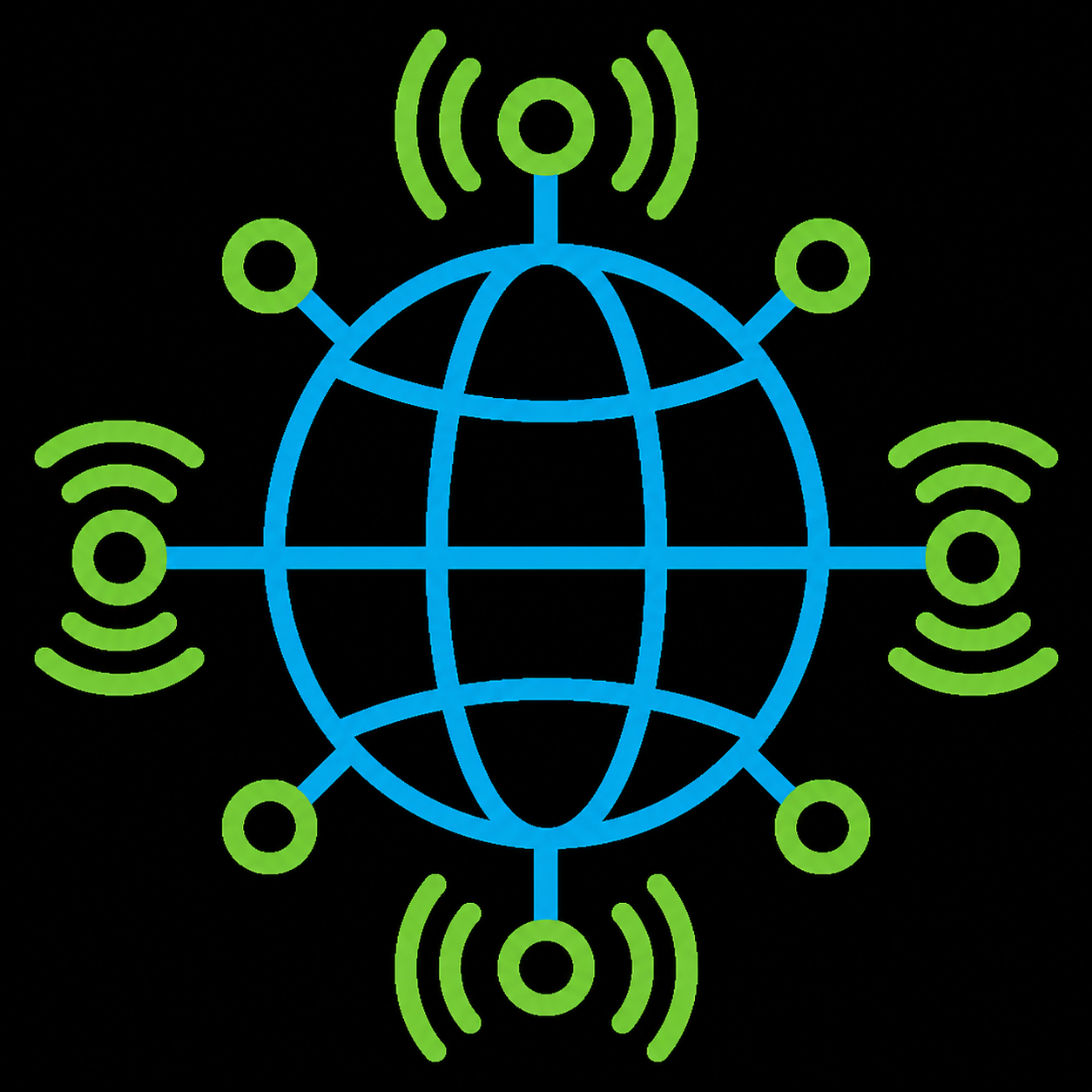 Global network connectivity icon